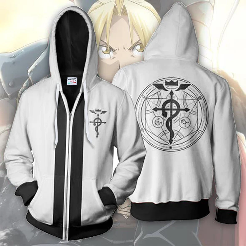 Fullmetal Alchemist Coat - Fullmetal Alchemist Edward Elric'in Sonbahar Fermuar