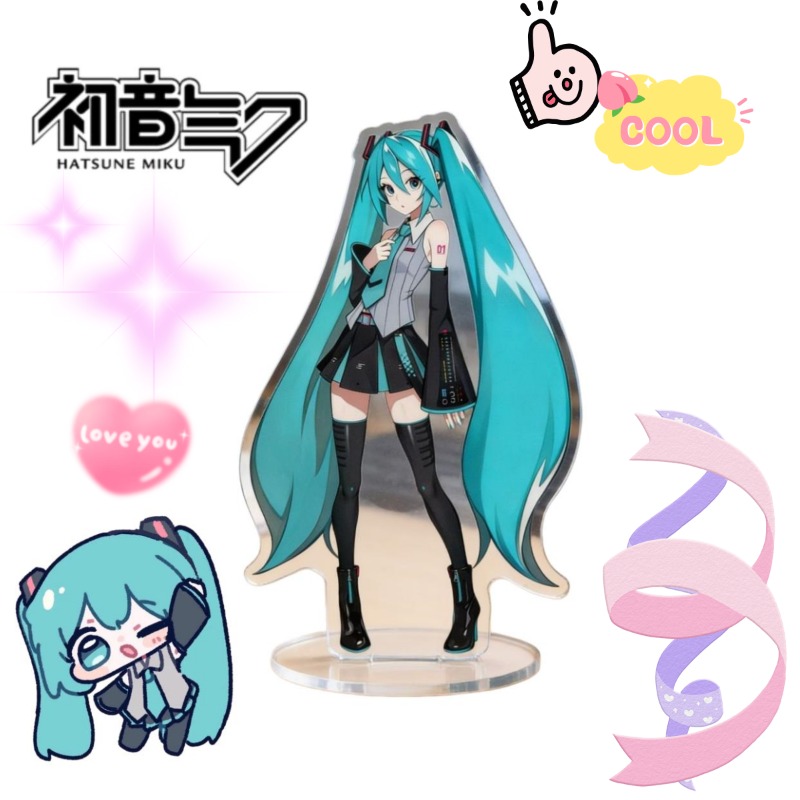 Anime Cosplay And Costumes - Hatsune Miku 10 cm Akrilik Standı