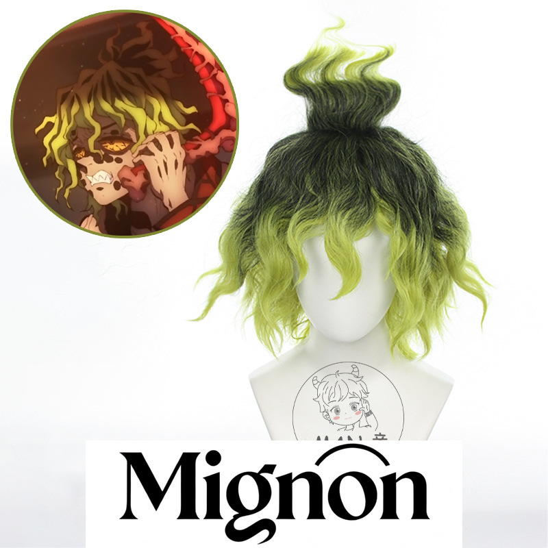 Anime Cosplay Easy Male - Mignon Gyutaro Cosplay Peruk Kıvırcık Kısa
