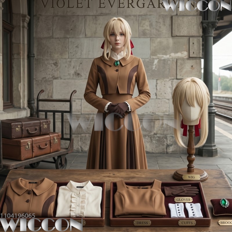 Violet Evergarden Dress - Menekşe Evergarden Cosplay Kostüm okul üniforması