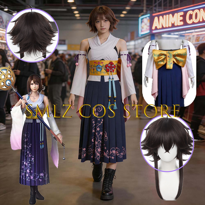 Anime Cosplay Women - Smlz FFX Yuna Cosplay Anime FF10