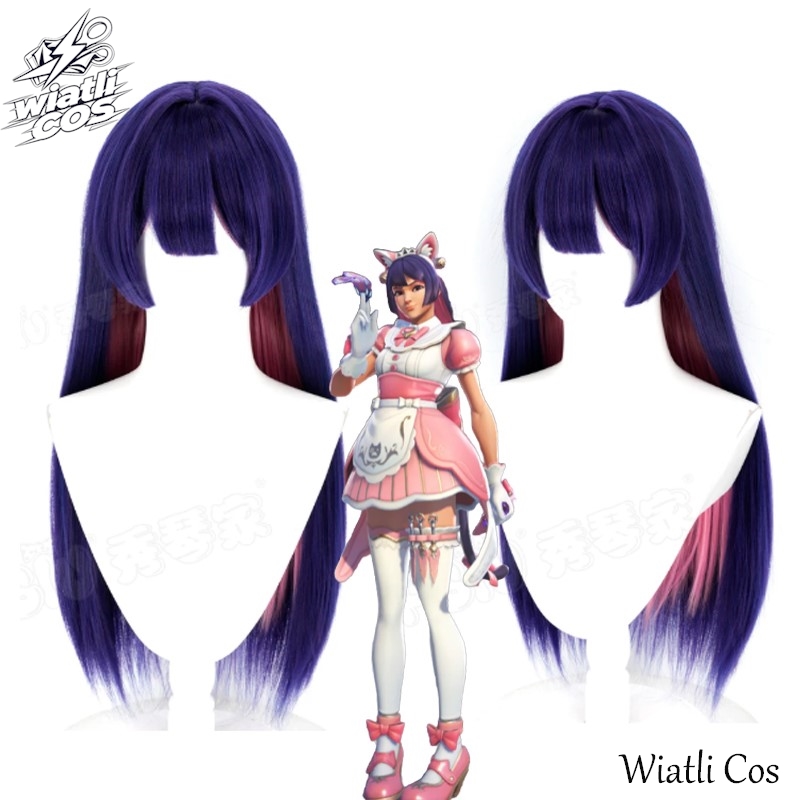 Cosplay Anime Pink Hair - Overwatch 2 Cosplay OW Kiriko Pembe