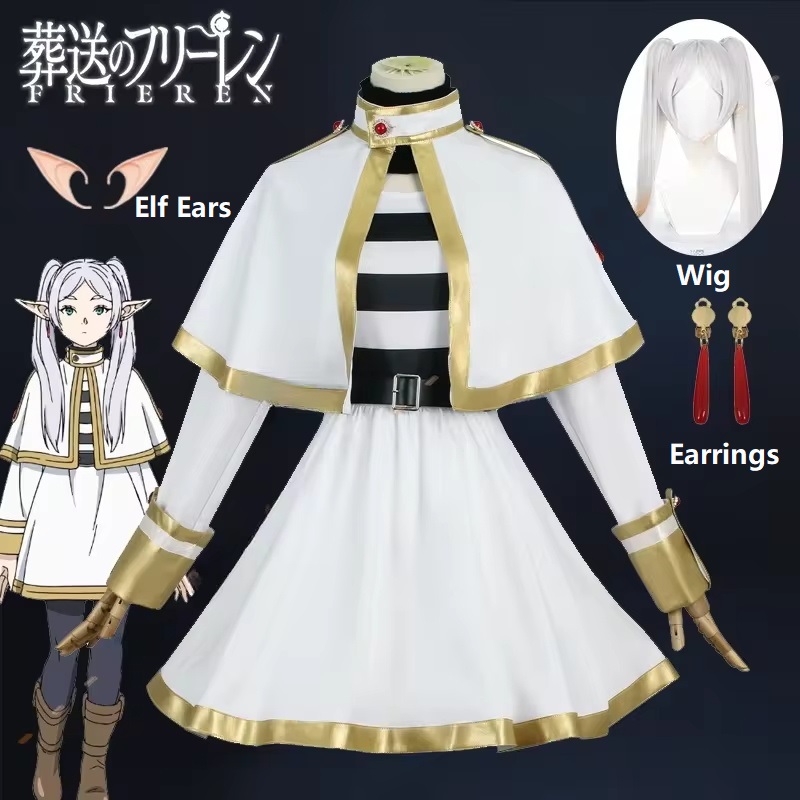 Violet Evergarden Dress - Sousou No Frieren Cosplay Kostüm Peruk