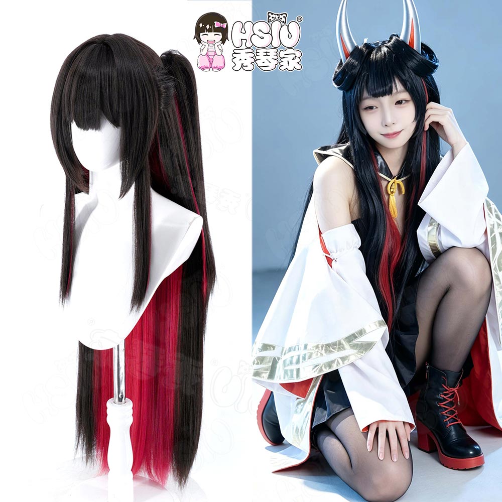 Anime Cosplay Long Black Hair - HSIU Game Azur Lane Hatsuzuki Cosplay