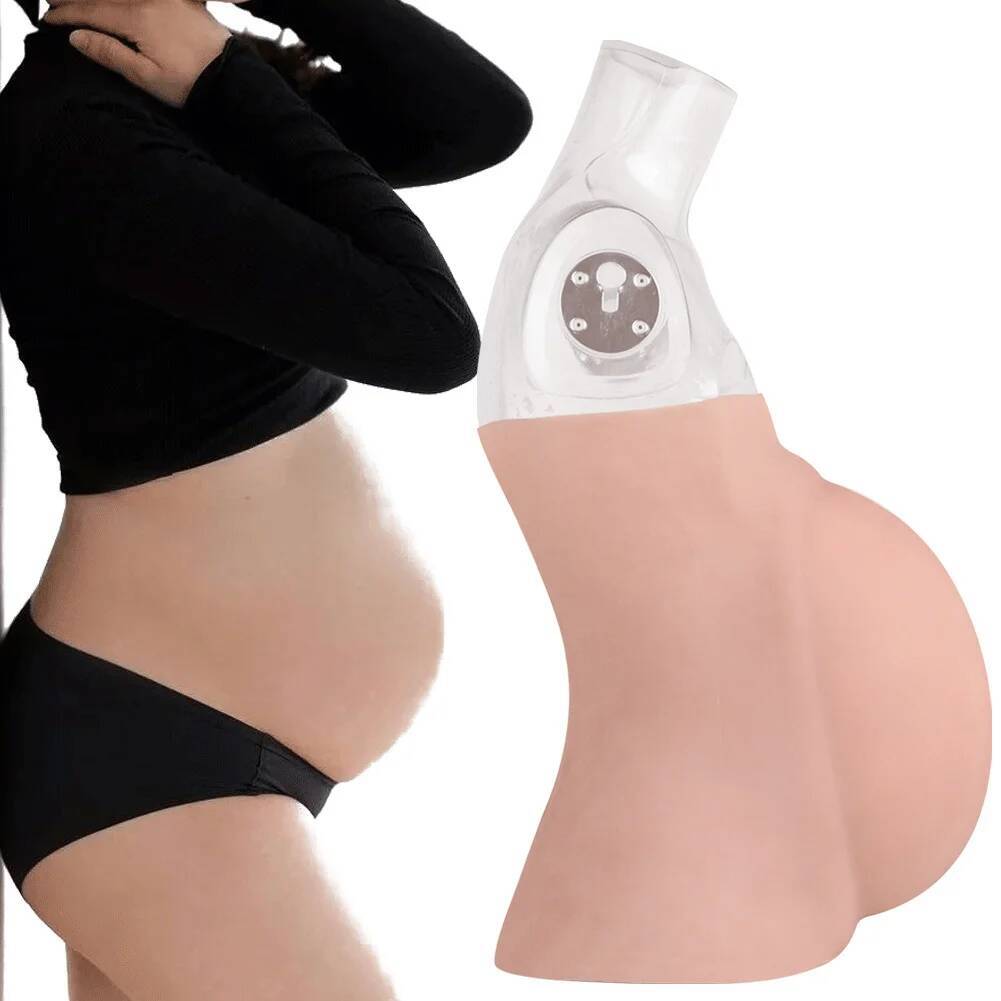 Anime Cosplay Pregnant - Sahte Göbek Çizgisi Hamilelik Göbeği Silikon