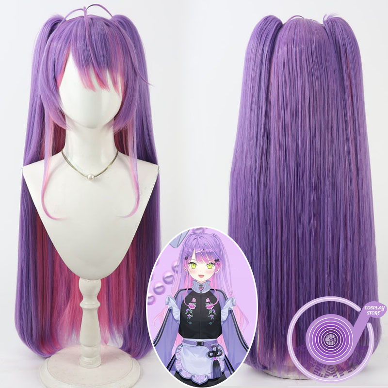 Cosplay Anime Pink Hair - Tokoyami Towa Cosplay Peruk Vtuber Mor
