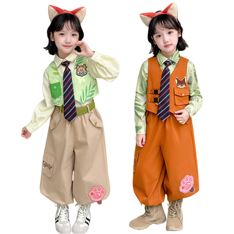 Anime Cosplay Little Girl - Zootopia 2 Fox Nick Cosplay Kostümleri