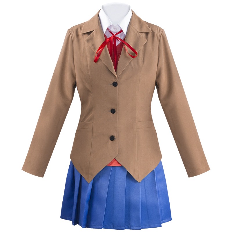 Anime Cosplay Kostüm - Spiel Doki Doki Edebiyat Kulübü Monika