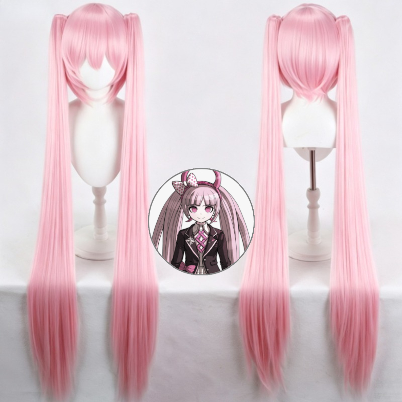 Cosplay Anime Pink Hair - Danganronpa Kotoko Utsugi Cosplay Peruk Pembe