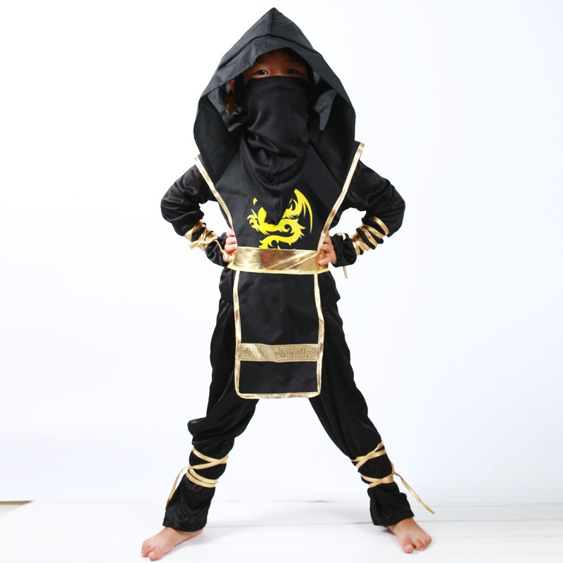 Anime Cosplay Girl Ideas - Karnaval Çocuk Erkek Ninja Deluxe Kostüm