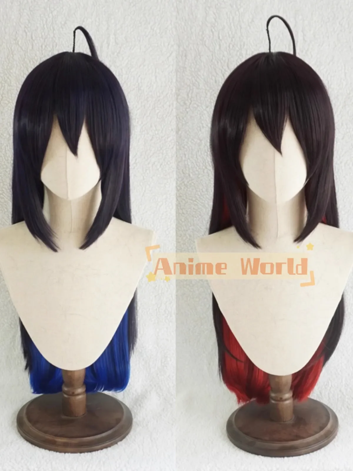 Anime Cosplay Long Black Hair - Krallığın Külleri Liubian Cosplay Peruk Uzun