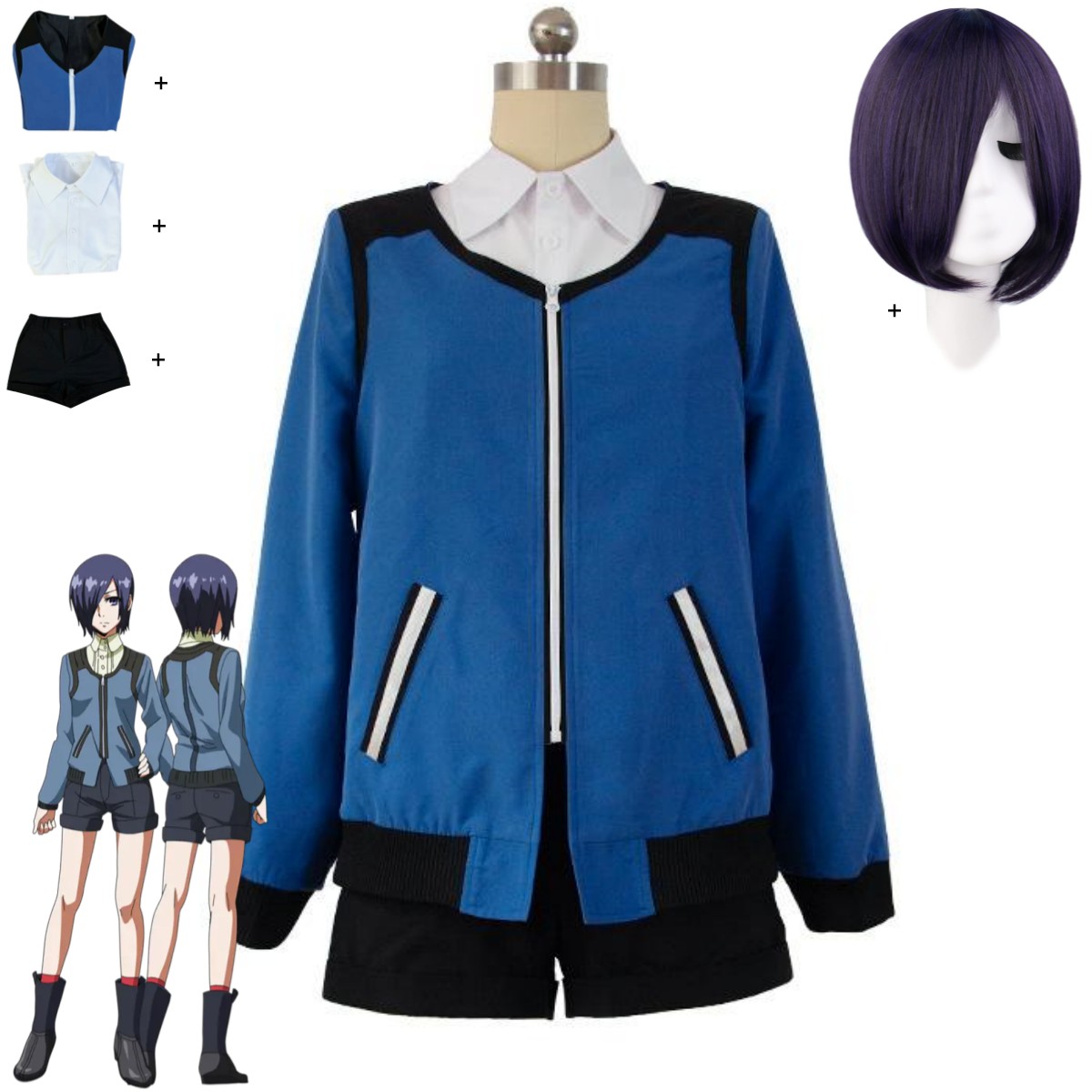 Anime Tokyo Ghoul Touka Kirish - Anime Cosplay Tokyo Ghoul incelemesi ve fiyatı