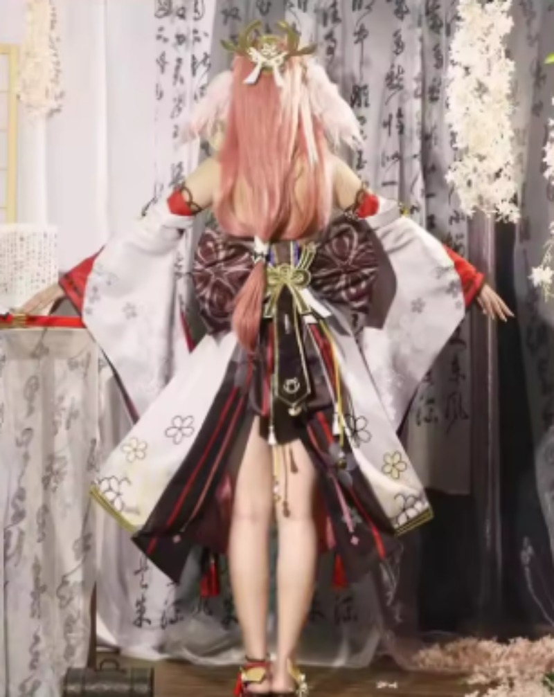 Genshin Etki Yae Miko Cosplay  - Anime Cosplay Kostüm incelemesi ve fiyatı