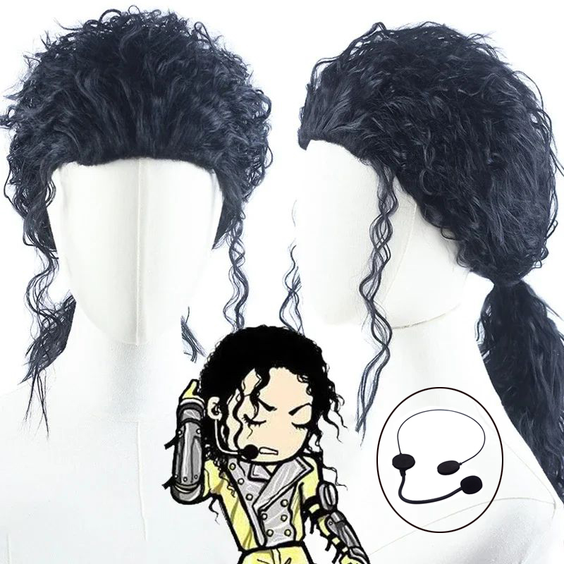 MJ Michael Cosplay Siyah Peruk - Anime Cosplay Long Black Hair incelemesi ve fiyatı