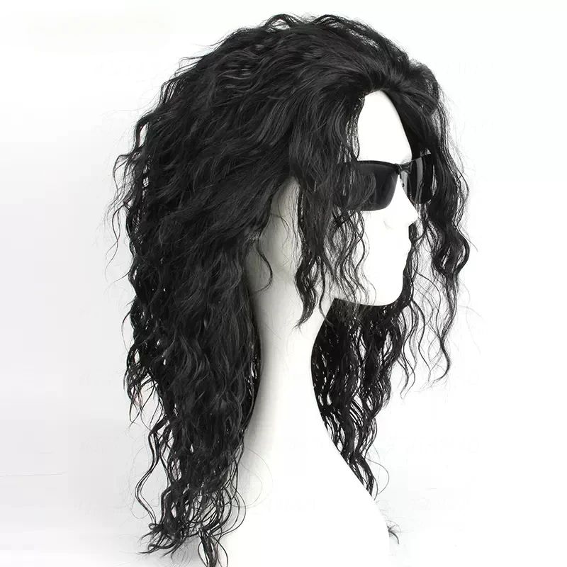 MJ Michael Cosplay Siyah Peruk - Anime Cosplay Long Black Hair incelemesi ve fiyatı