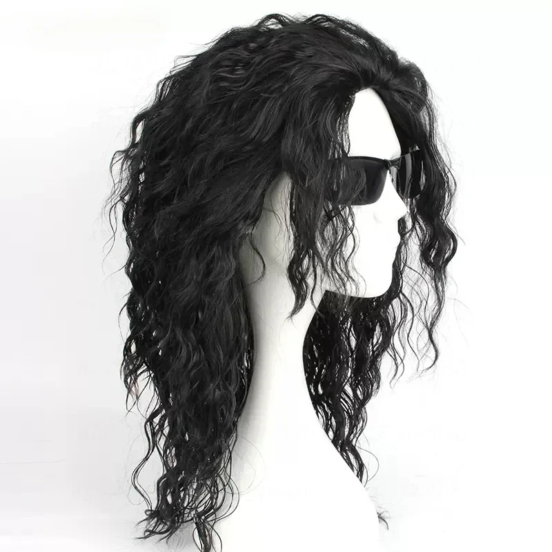 Anime Michael Jackson Cosplay  - Anime Cosplay Long Black Hair incelemesi ve fiyatı