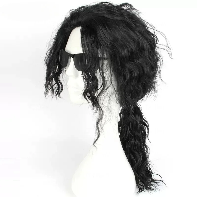 Anime Michael Jackson Cosplay  - Anime Cosplay Long Black Hair incelemesi ve fiyatı