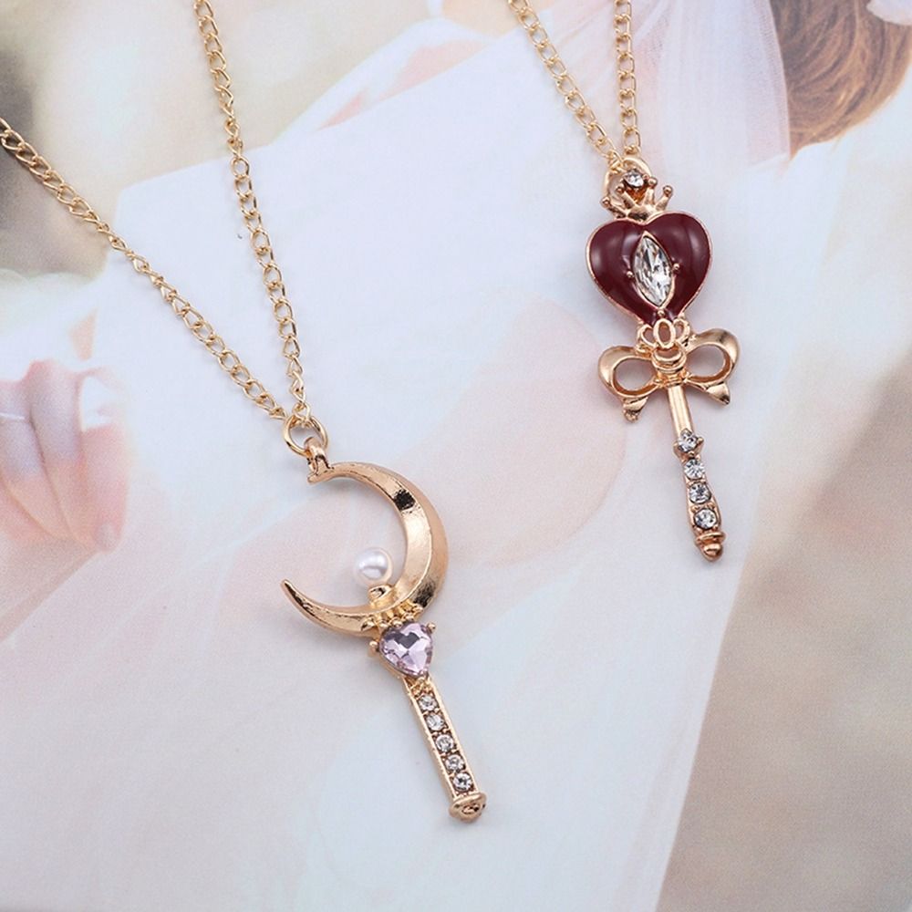 Kristal Anime kolye sevimli Co - Sailor Moon Wand incelemesi ve fiyatı