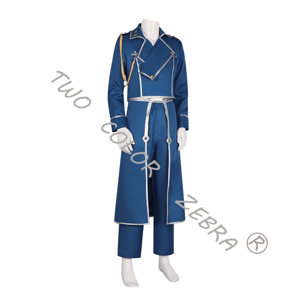 Roy Mustang Mavi Askeri Trençk - Fullmetal Alchemist Coat incelemesi ve fiyatı