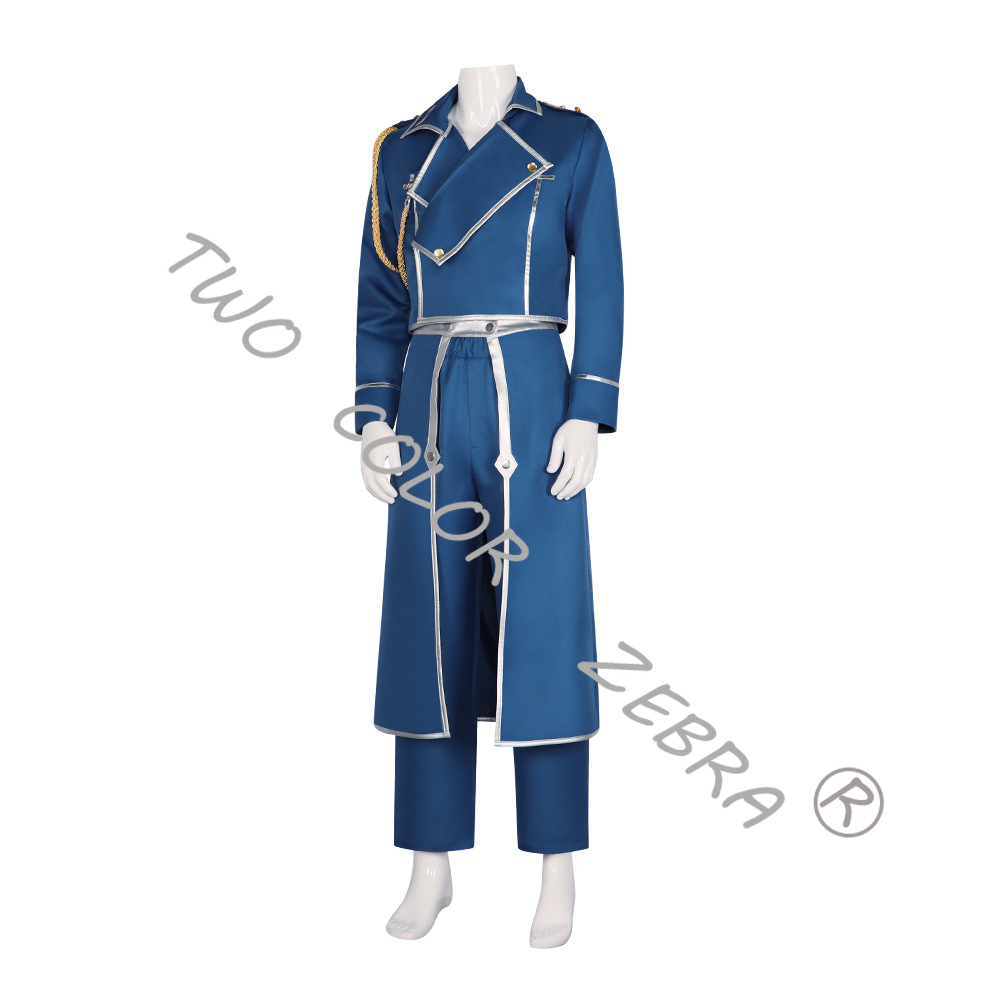 Roy Mustang Mavi Askeri Trençk - Fullmetal Alchemist Coat incelemesi ve fiyatı