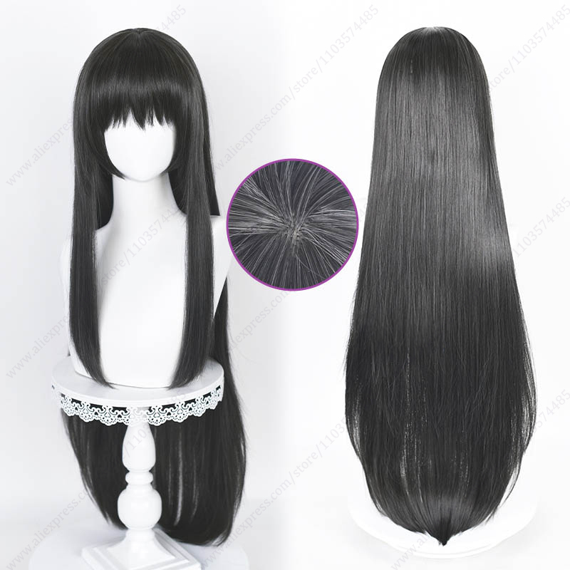 Akemi Homura 90cm uzun düz siy - Anime Cosplay Long Black Hair incelemesi ve fiyatı