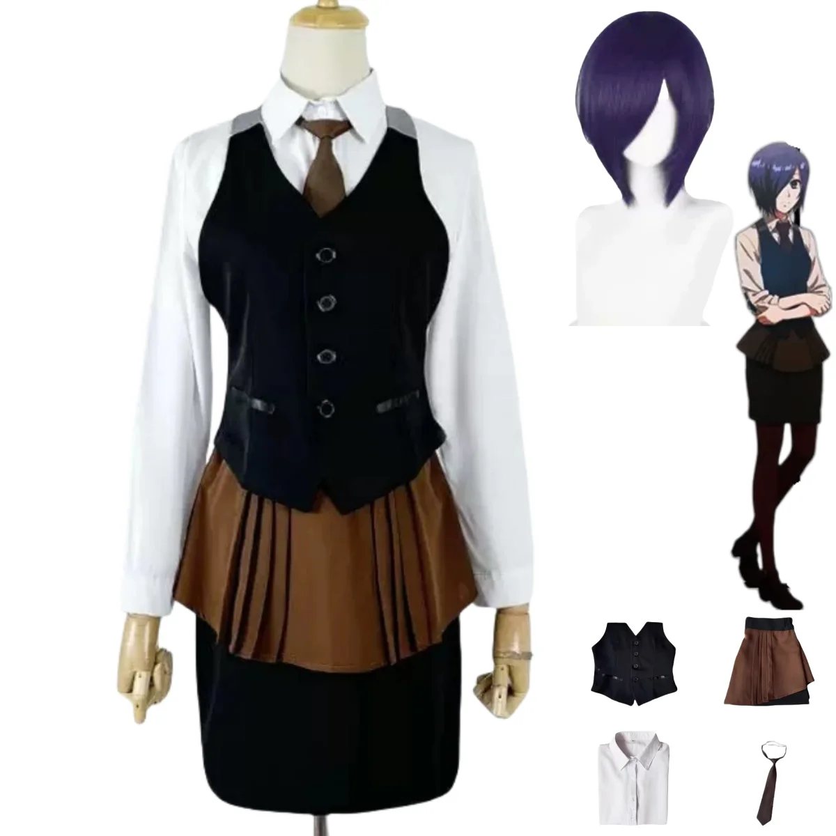 Anime Tokyo Ghoul Touka Kirish - Anime Cosplay Tokyo Ghoul incelemesi ve fiyatı
