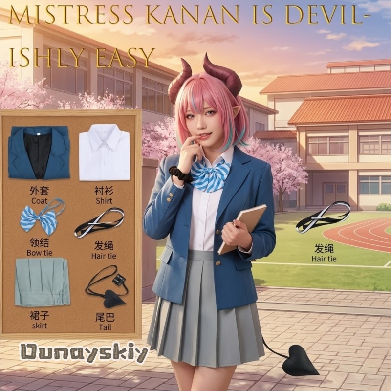 Yumekiri*/Mistress Kanan Şeyta - Easy Female Anime Cosplay incelemesi ve fiyatı