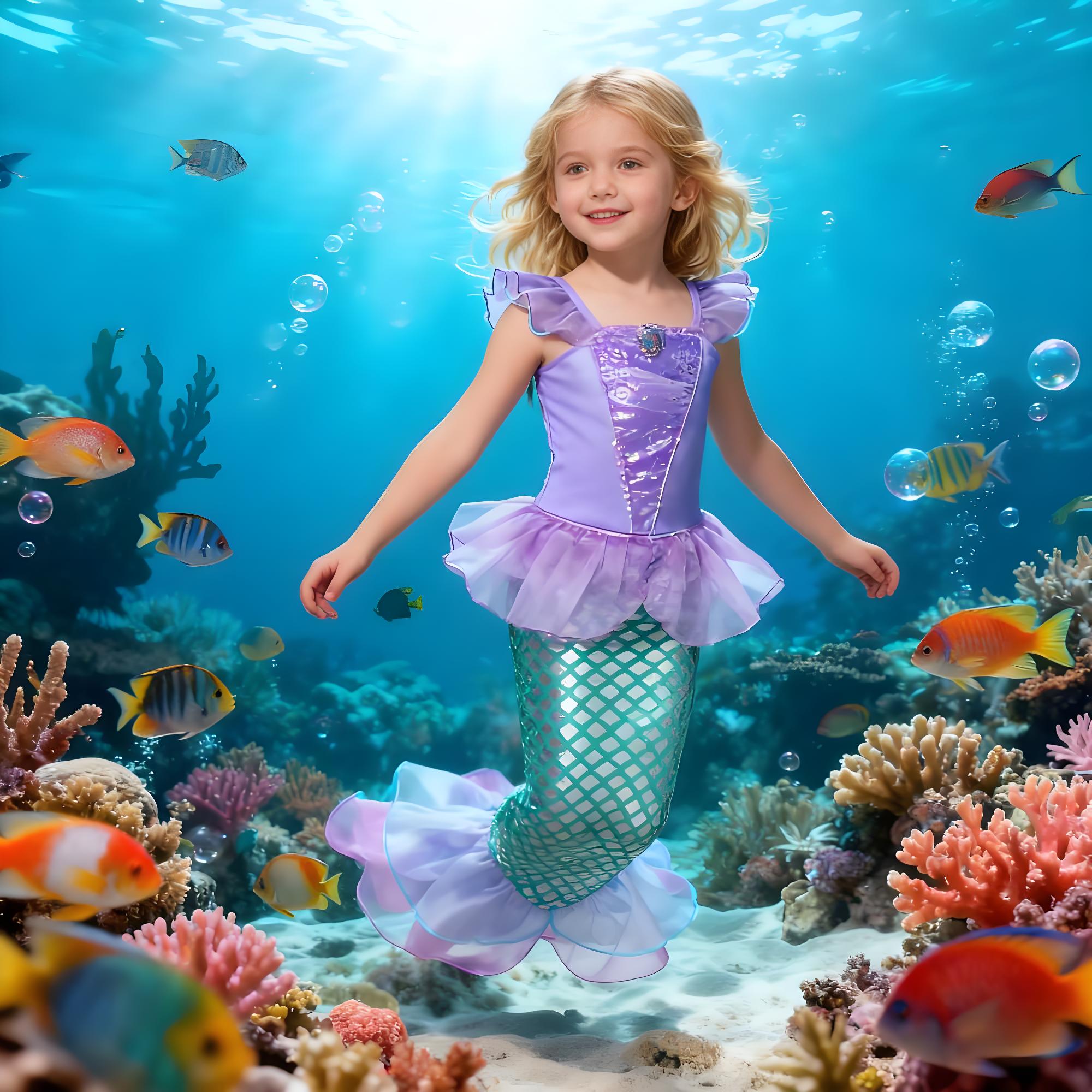 Yaz Denizkızı Doğum Günü Parti - Anime Cosplay Little Girl incelemesi ve fiyatı