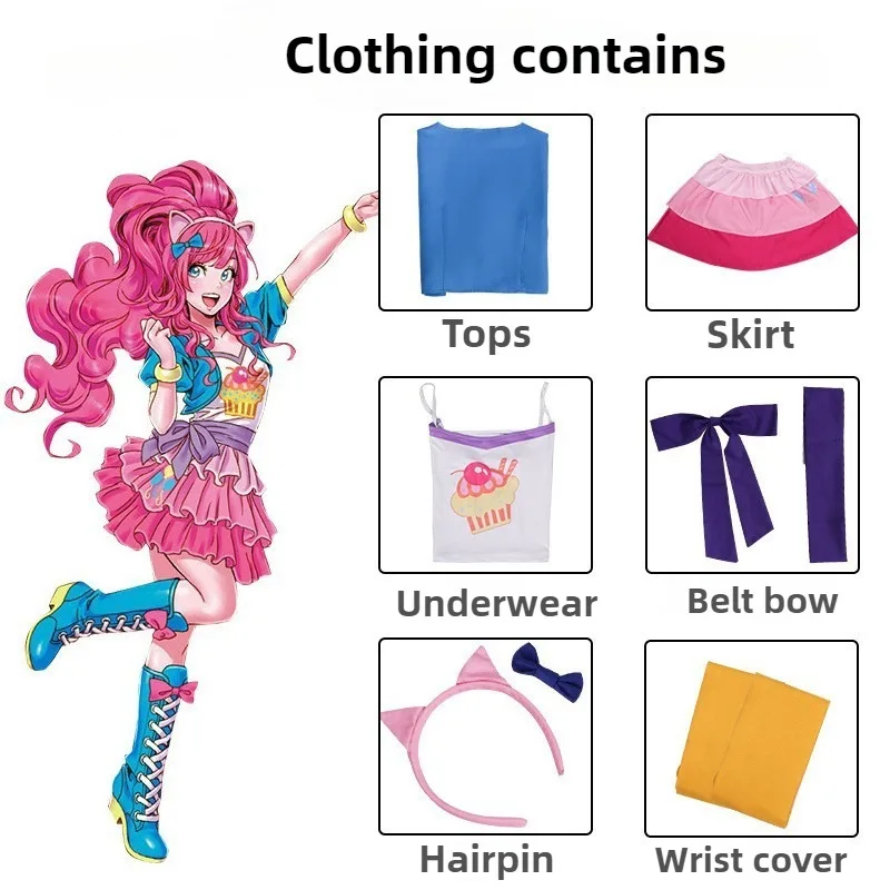 Anime Little Pony Pinkie Pie C - Anime Cosplay Little Girl incelemesi ve fiyatı