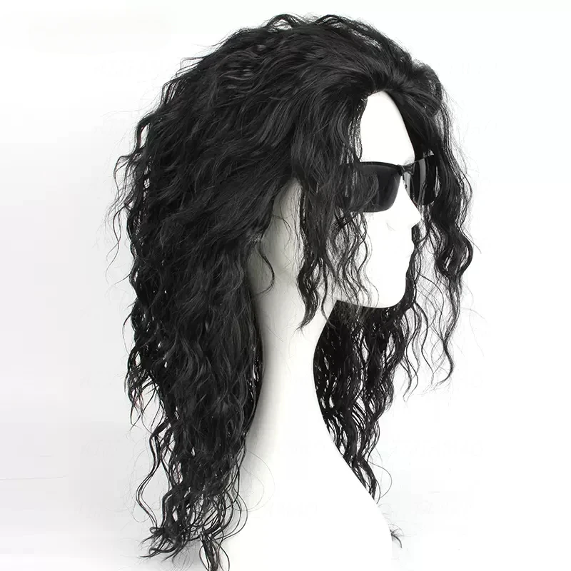 Anime Michael Jackson Cosplay  - Anime Cosplay Long Black Hair incelemesi ve fiyatı